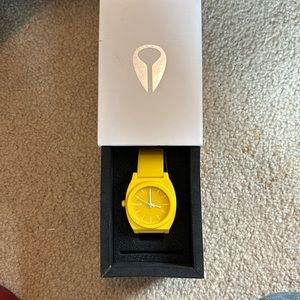 Yellow Nixon Watch NWT
